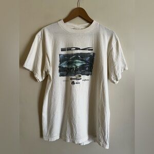 RARE ID4 Independence Day Recipe To Save The World Movie Promo T Shirt L *FLAWS*